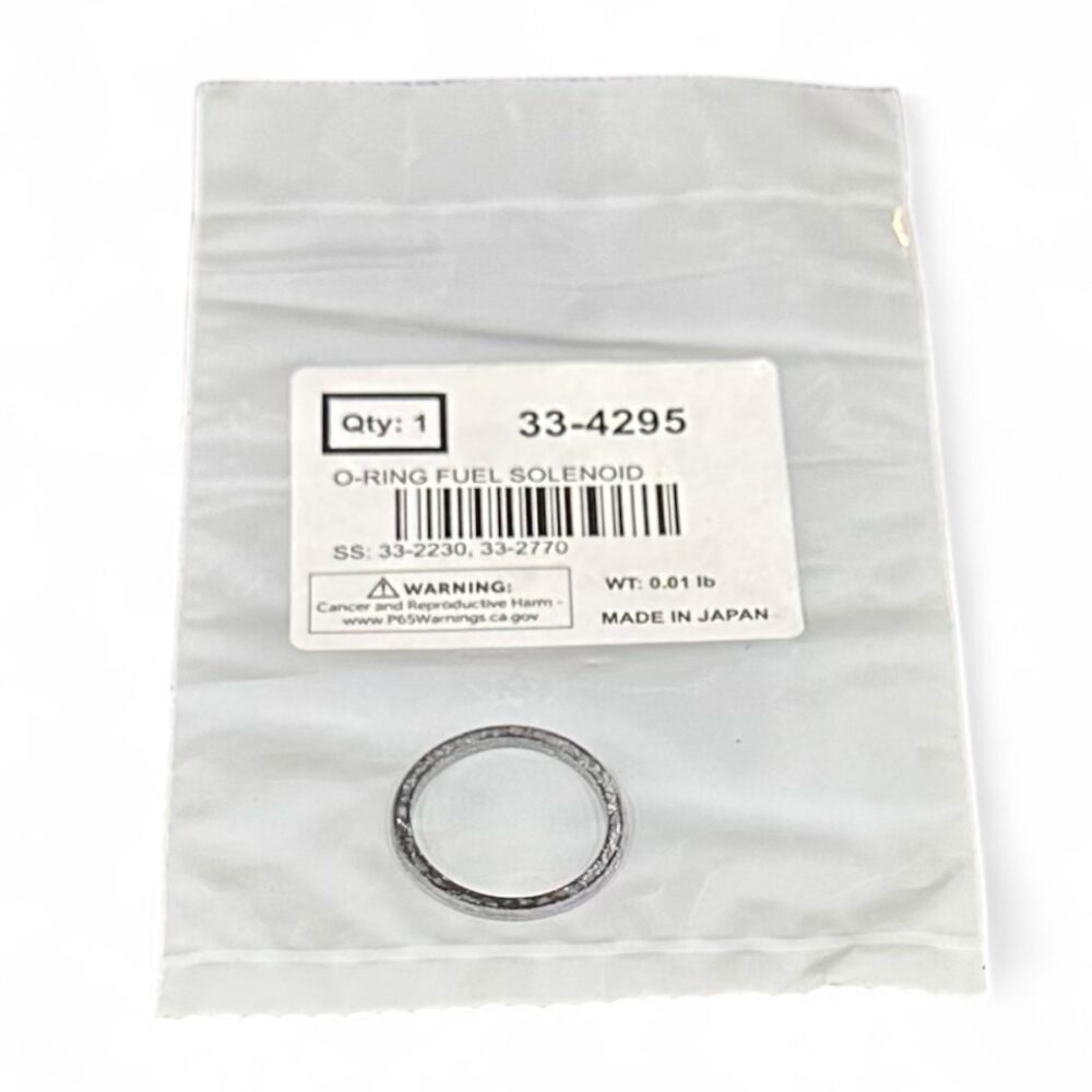 33-4295 O-RING FUEL SOLENOID.